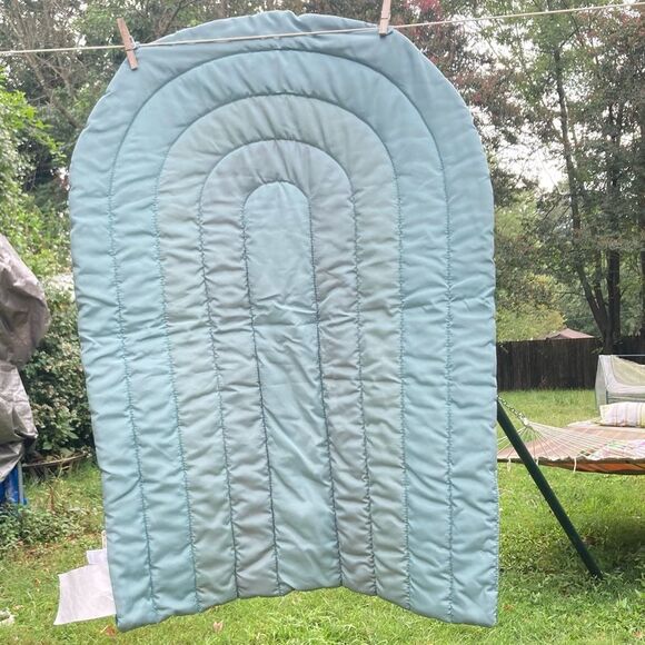 RAINBOW Tummy Time ITZY RITZY Soft Quilted Mat for Baby Toddler 5 x 3 x 0.5 in - Picture 3 of 13